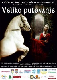 Božićni bal lipicanaca u subotu - glazbeno scenski konjički spektakl VELIKO PUTOVANJE